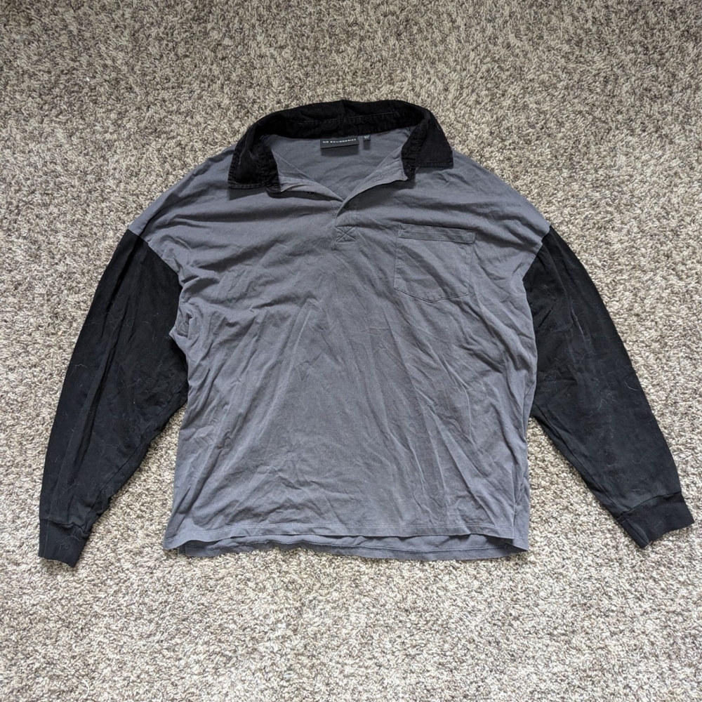 oversized dark academia long sleeve shirt